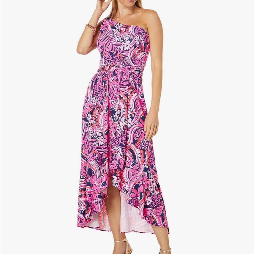 Lilly Pulitzer Pink Floral dress. Monico